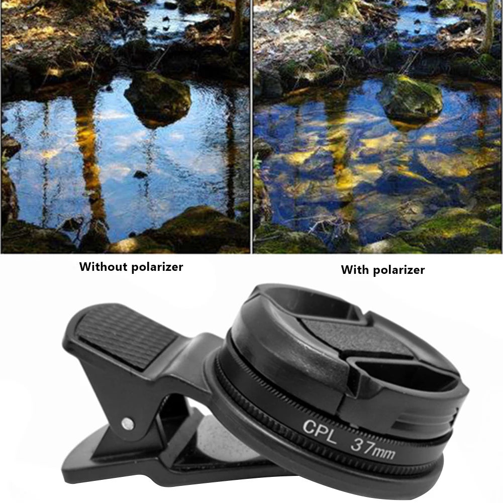 37mm Clip-On CPL Lens – Boost Contrast & Cut Glare!