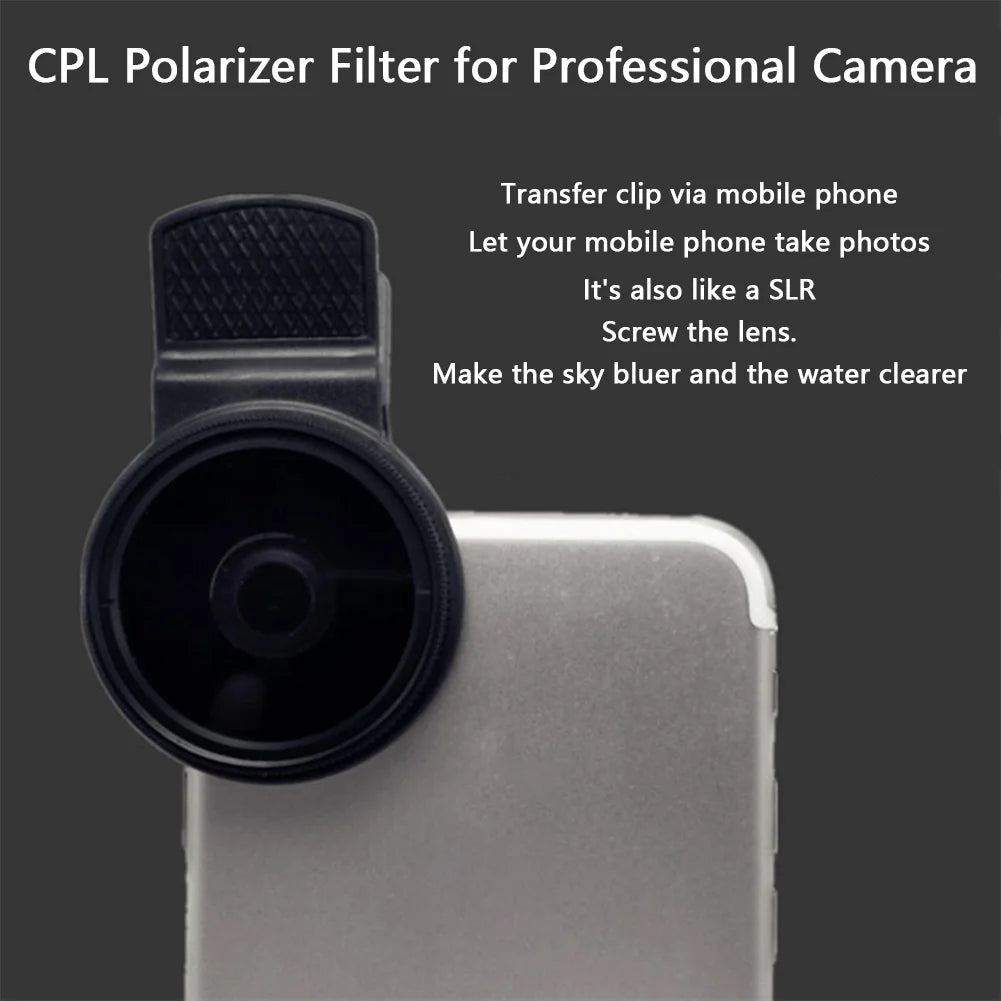 37mm Clip-On CPL Lens – Boost Contrast & Cut Glare!