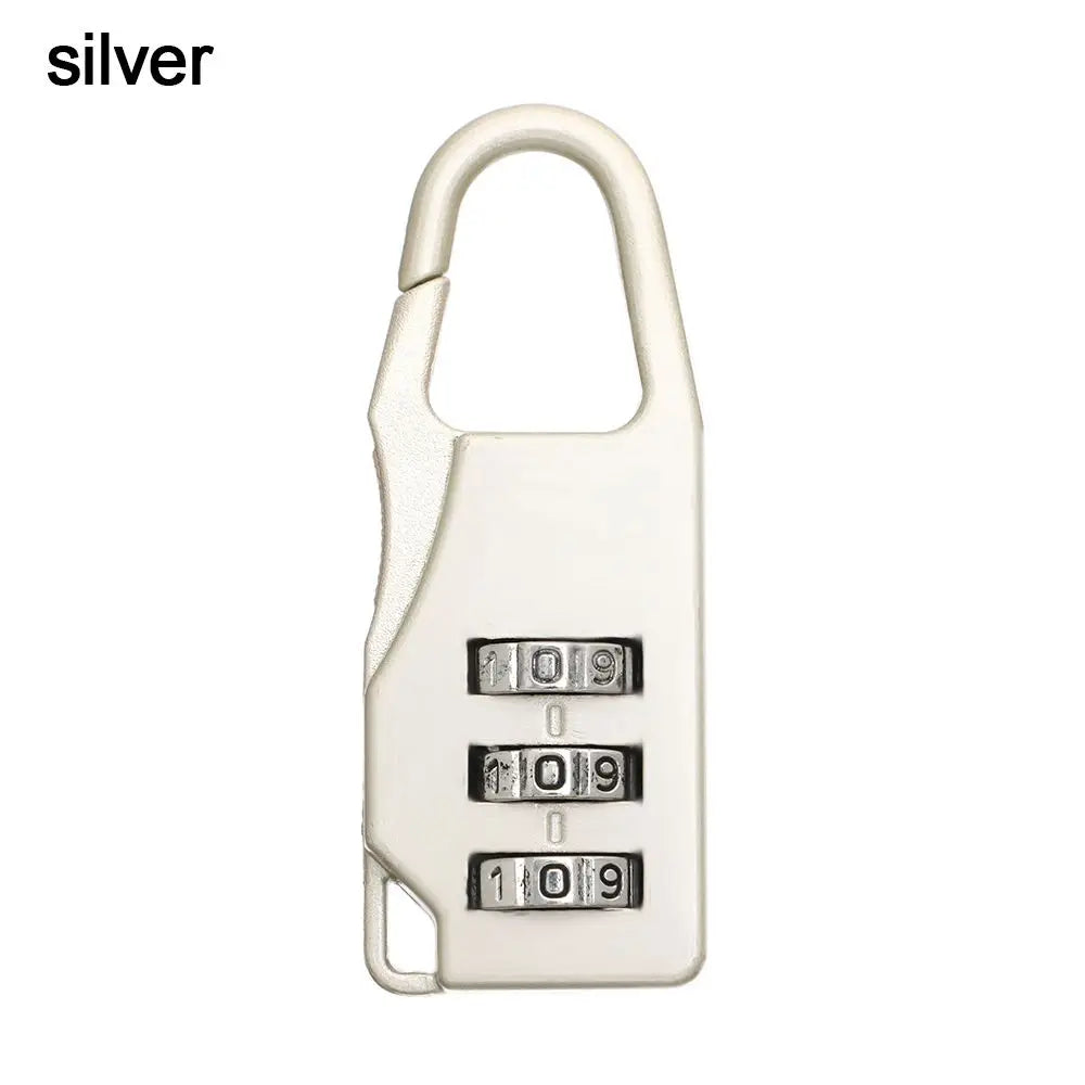 Small Travel Combination Lock – 3-Digit Password for Luggage & Gym
