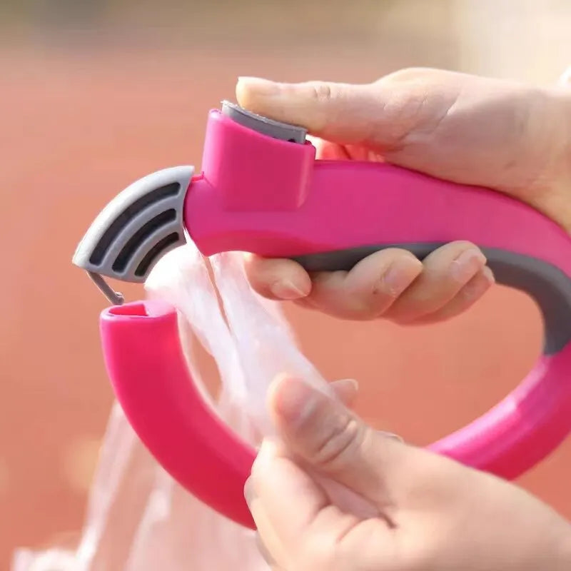 D-Shaped One Trip Grip: Convenient Shopping Bag Carrier Tool