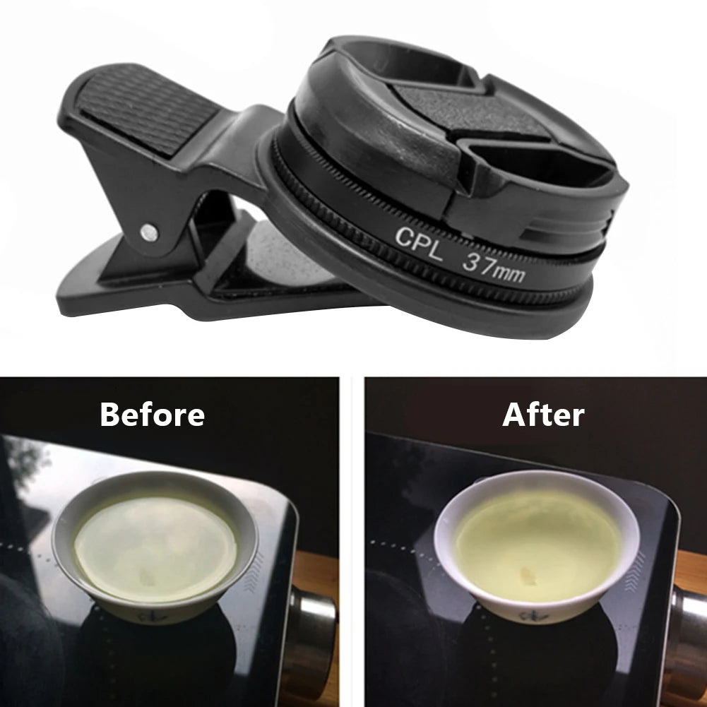 37mm Clip-On CPL Lens – Boost Contrast & Cut Glare!