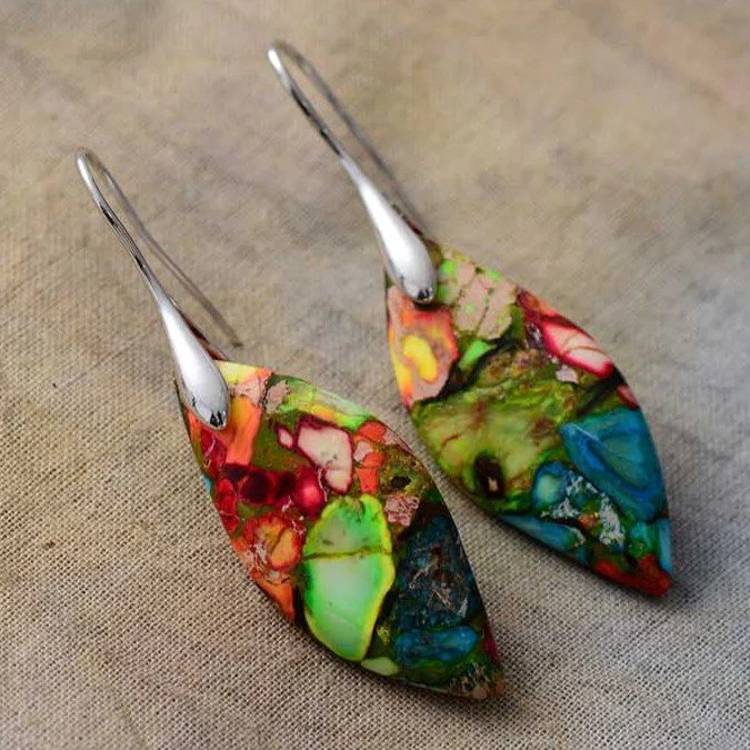 Harlequin Jasper Earrings