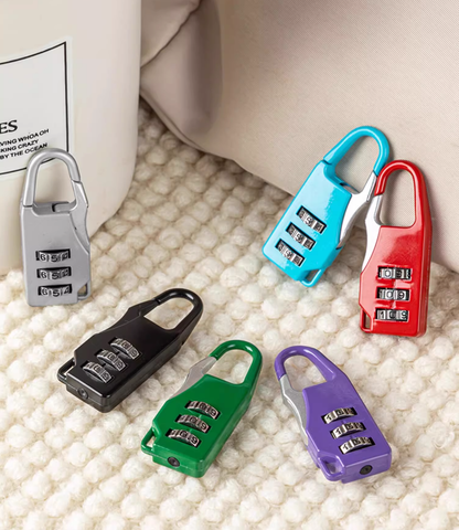 Small Travel Combination Lock – 3-Digit Password for Luggage & Gym