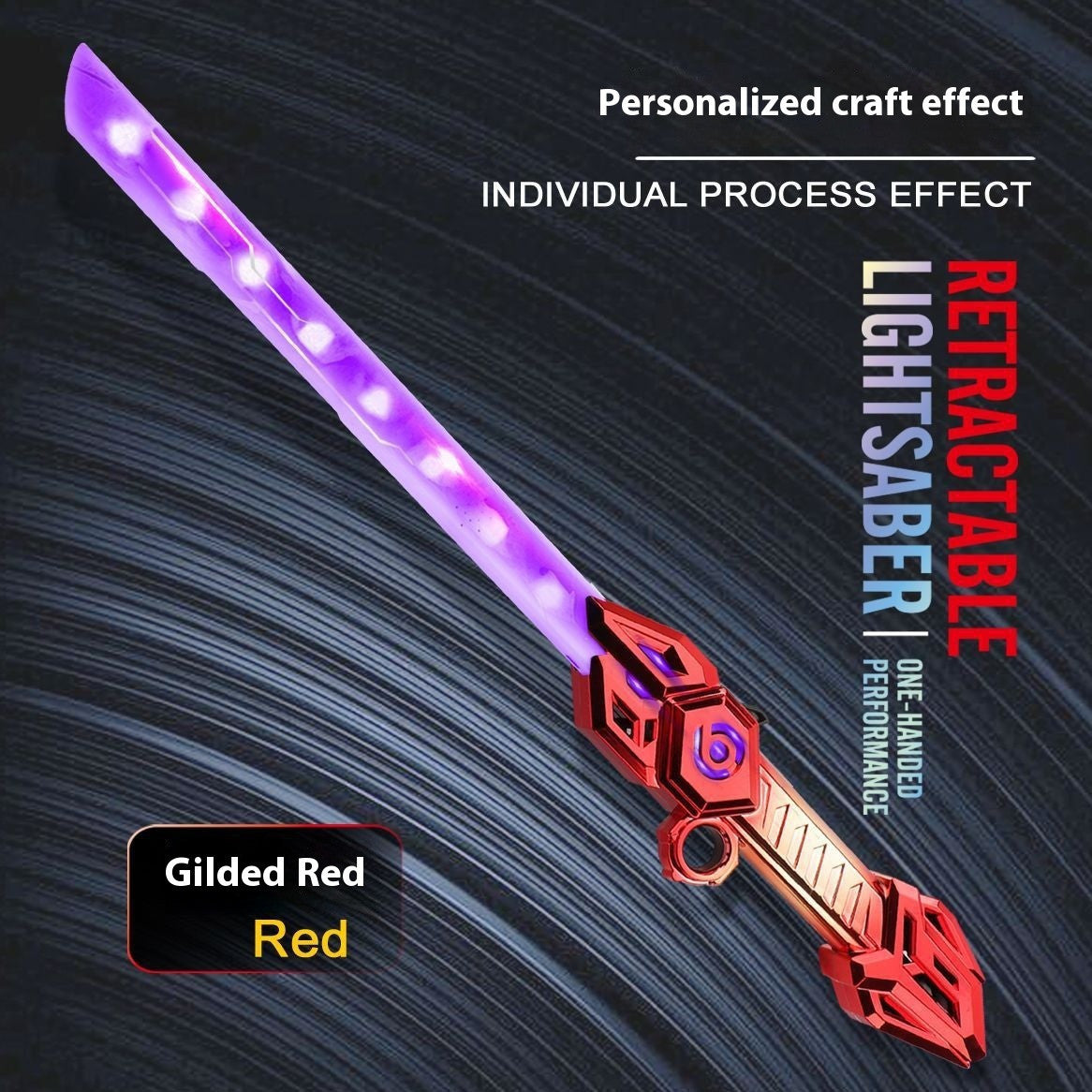 Dual-Edge Sword Stick – Telescopic LED Light Saber for Cosplay & Play