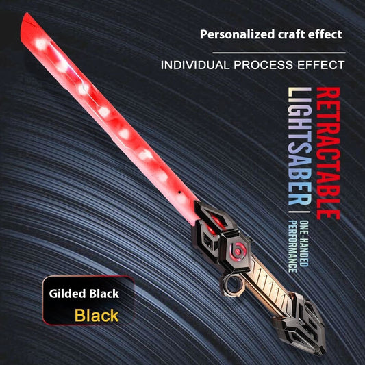 Dual-Edge Sword Stick – Telescopic LED Light Saber for Cosplay & Play