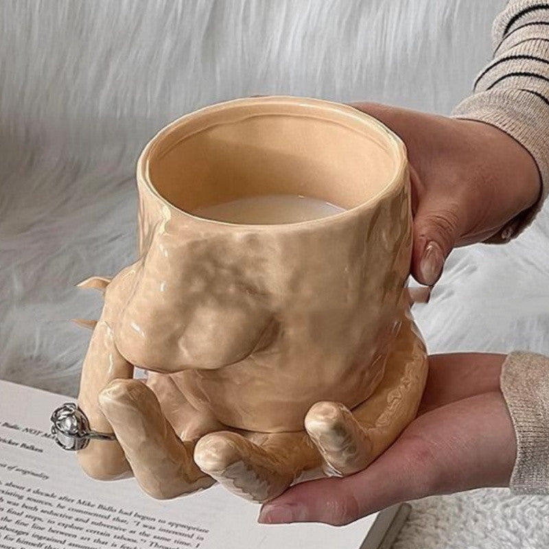 Funny Handmade Nose-Picking Mug Set – Unique Ceramic Drinkware