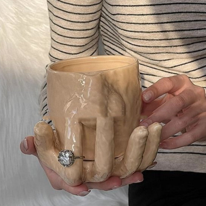 Funny Handmade Nose-Picking Mug Set – Unique Ceramic Drinkware