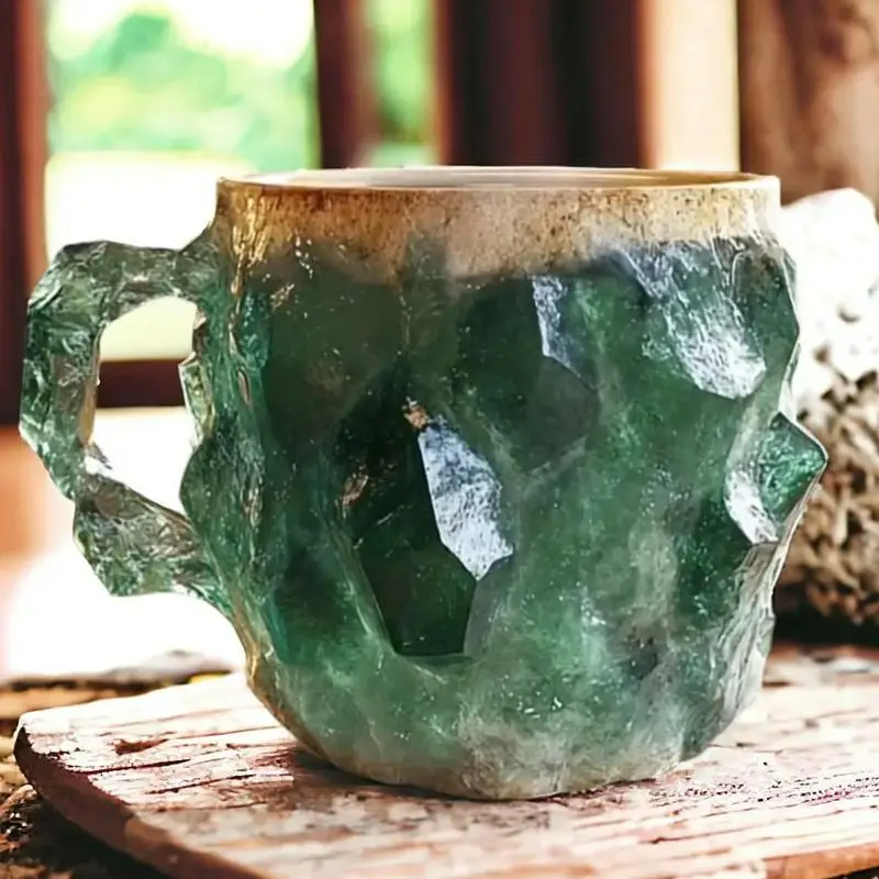 Multi-Colored Mineral Crystal Coffee Mug – Unique & Stylish Design