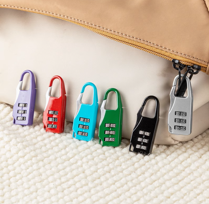 Small Travel Combination Lock – 3-Digit Password for Luggage & Gym