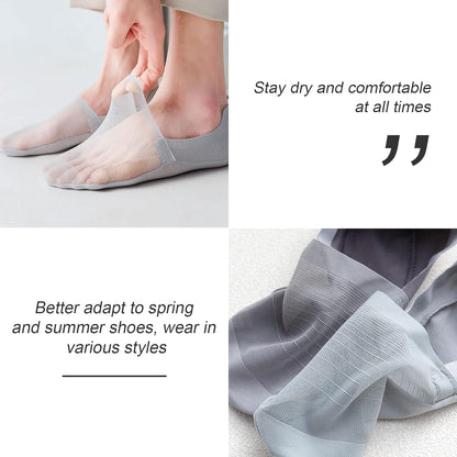 5 pairs -Thin No Show Socks