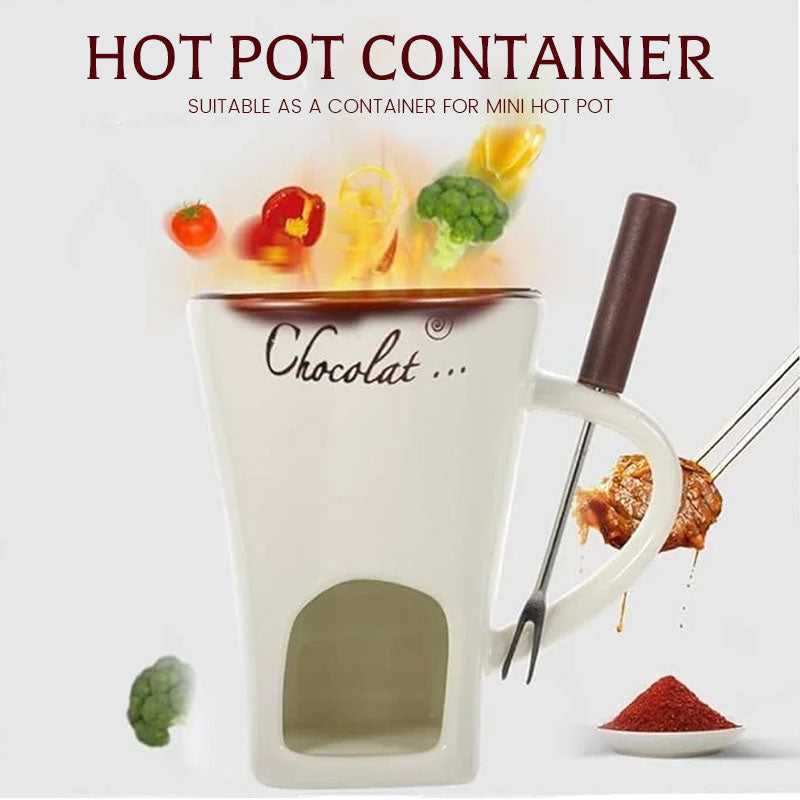 Ceramic Melting Furnace Hot Pot Cup: Perfect for Sweet Creations