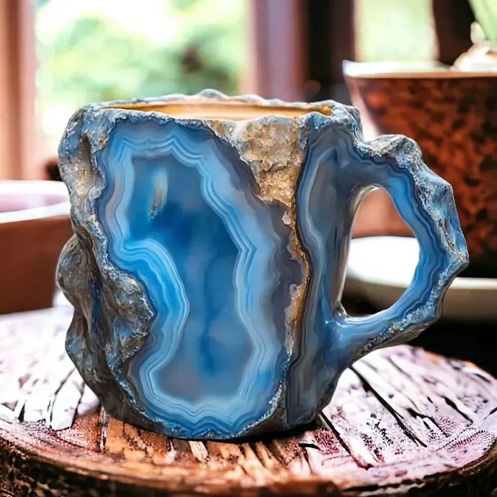 Multi-Colored Mineral Crystal Coffee Mug – Unique & Stylish Design