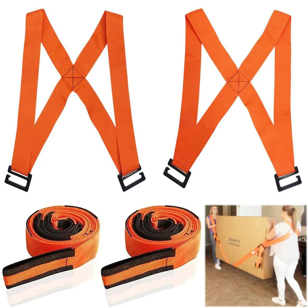 Adjustable Labor-saving Furniture Moving Shoulder Back Straps Ropes Forklif