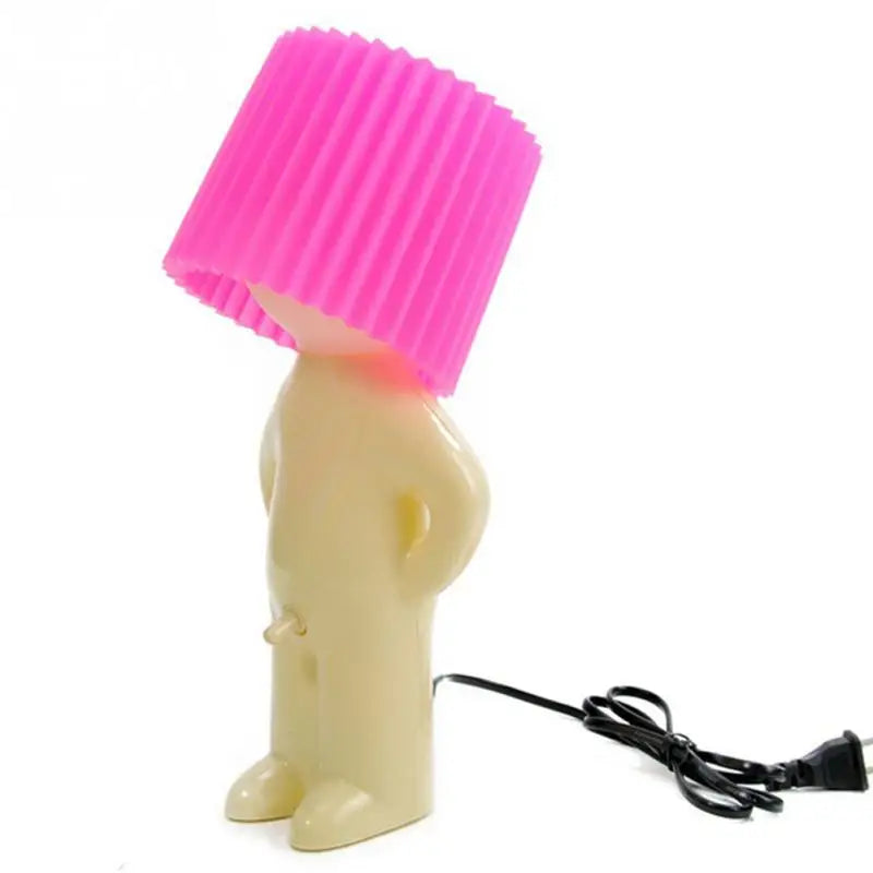Shy Gentleman Mr. P LED Bedside Reading Lamp - A Playful Gift with Switch