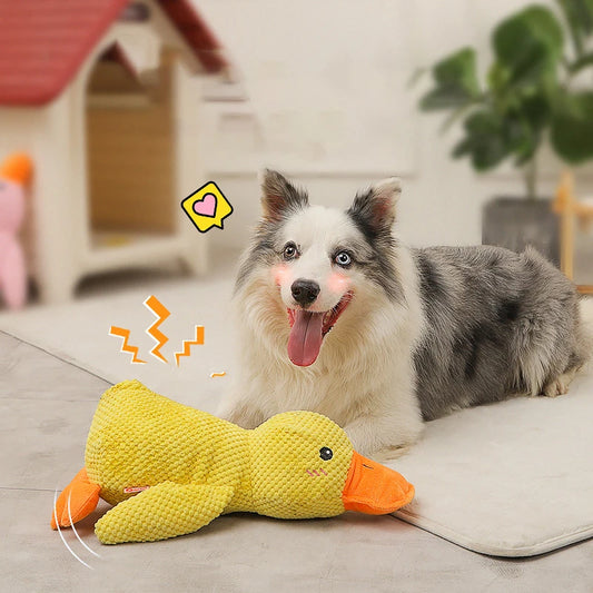 Duck Squeaky Plush Toy – Perfect for Dog Chewing and Playtime Fun