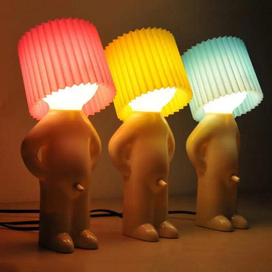 Shy Gentleman Mr. P LED Bedside Reading Lamp - A Playful Gift with Switch