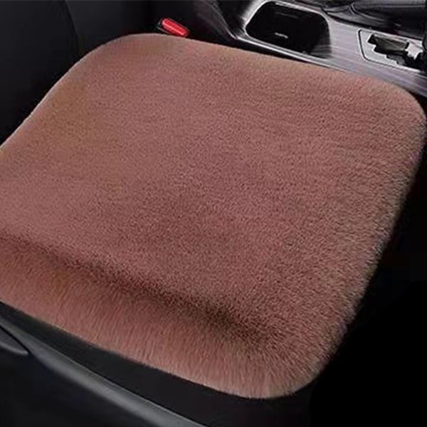 Plush Car Seat Cushion-Car Seat Cover Front Rear Seat Cushion Sheepskin Pad Mat Universal Accessories