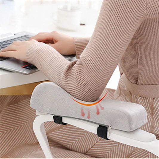 Memory Foam Office Armrest Pads - Soft Cushions for Elbow Suppor