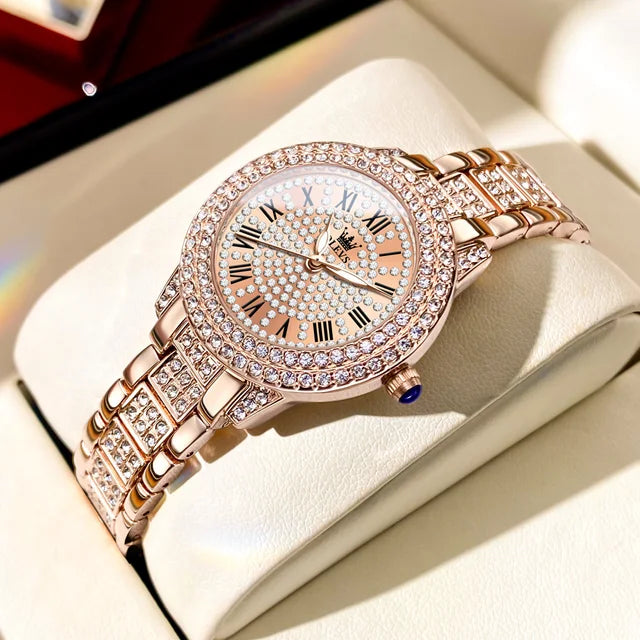 Women's Watches Fashion Original Quartz Wrist Watch for Ladies Roman Dial New