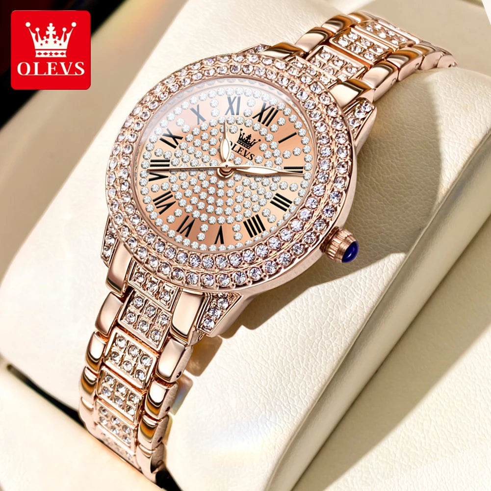 Women's Watches Fashion Original Quartz Wrist Watch for Ladies Roman Dial New