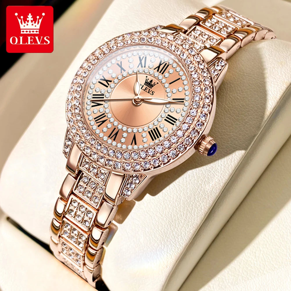 Women's Watches Fashion Original Quartz Wrist Watch for Ladies Roman Dial New