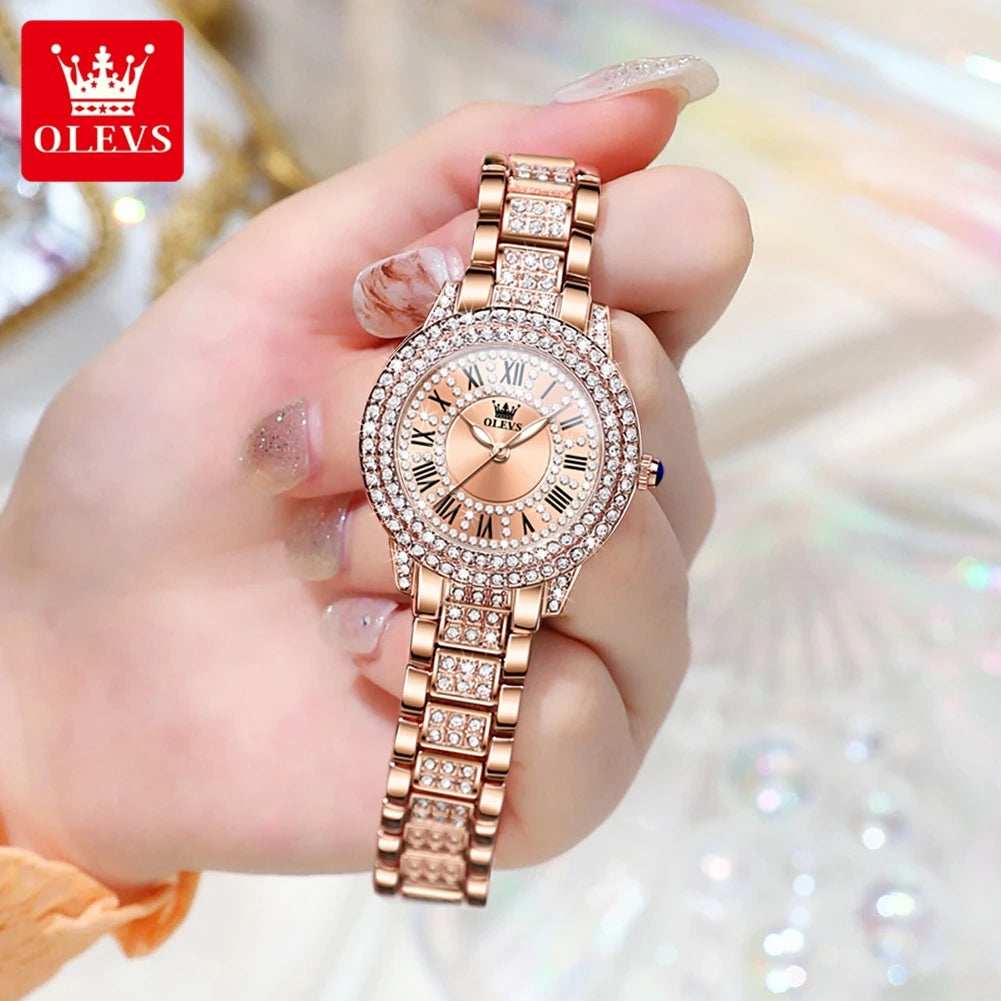 Women's Watches Fashion Original Quartz Wrist Watch for Ladies Roman Dial New