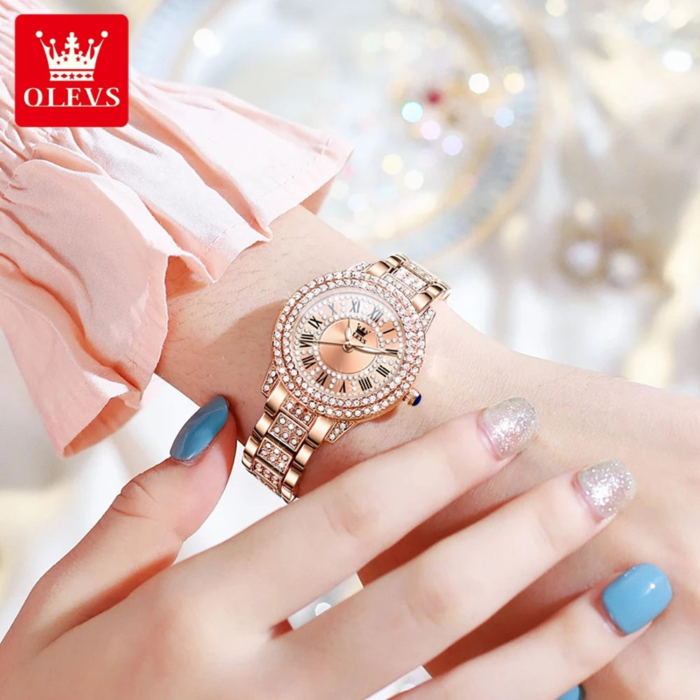 Women's Watches Fashion Original Quartz Wrist Watch for Ladies Roman Dial New