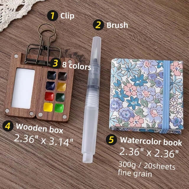 Travel-Ready Paint Palette Kit - Portable Paint Palette Bundle for Artists