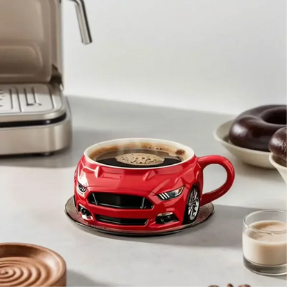 Sturdy Car-Shaped Coffee Mug – Unique Handcrafted Tea Cup for Home & Office Use