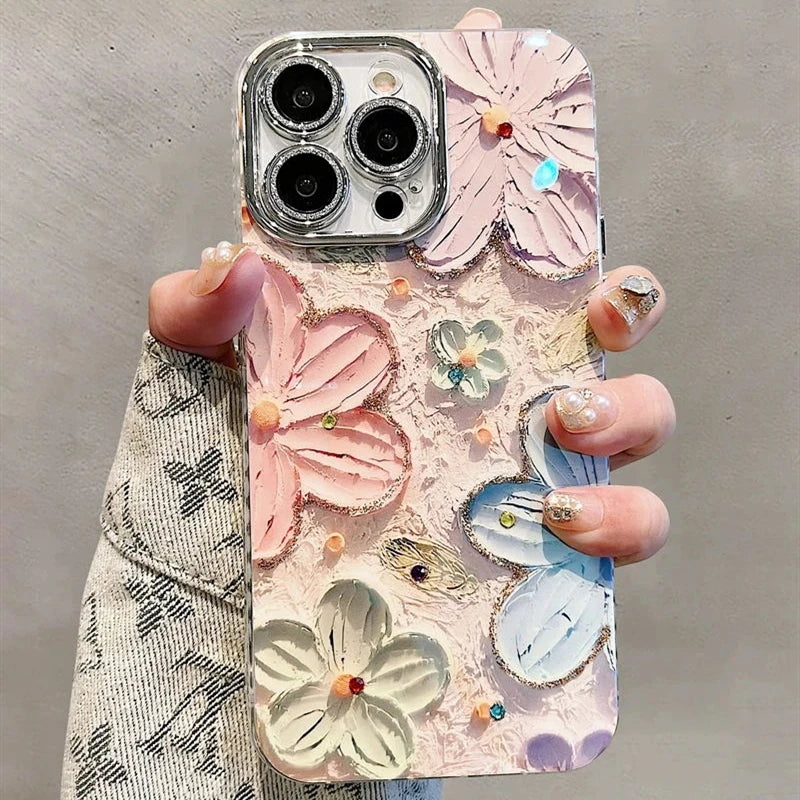 Vintage Floral Oil Painting iPhone Case