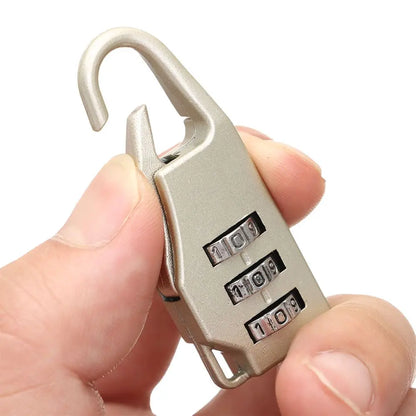 Small Travel Combination Lock – 3-Digit Password for Luggage & Gym