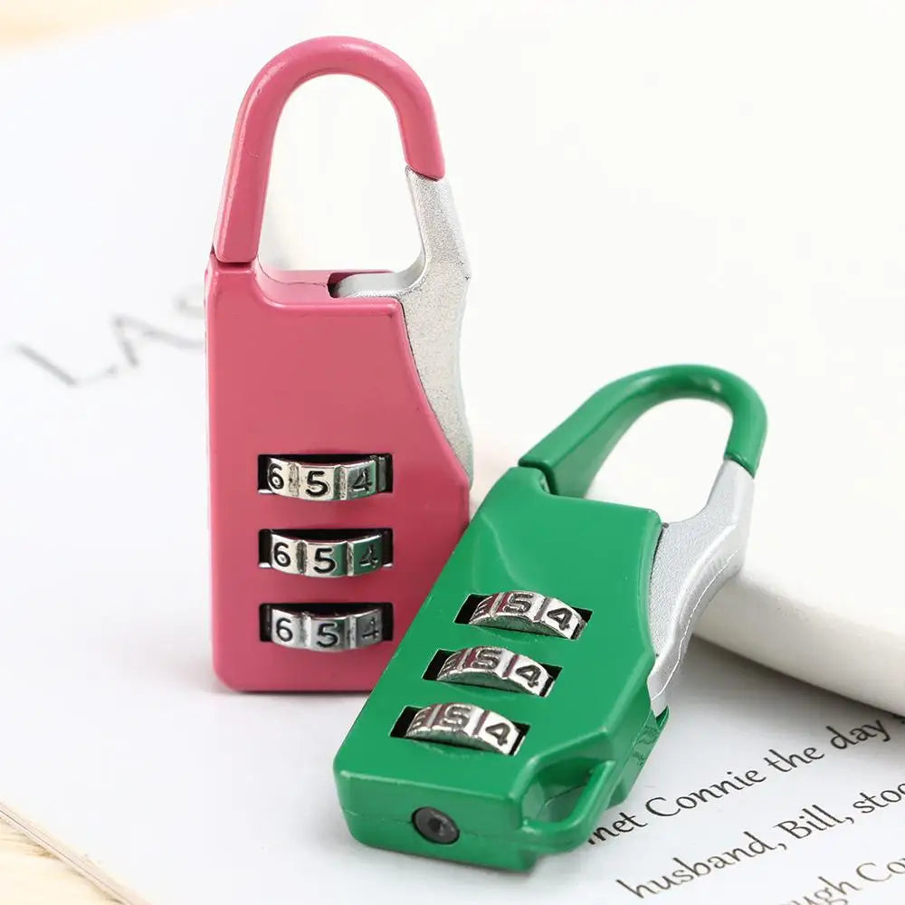 Small Travel Combination Lock – 3-Digit Password for Luggage & Gym