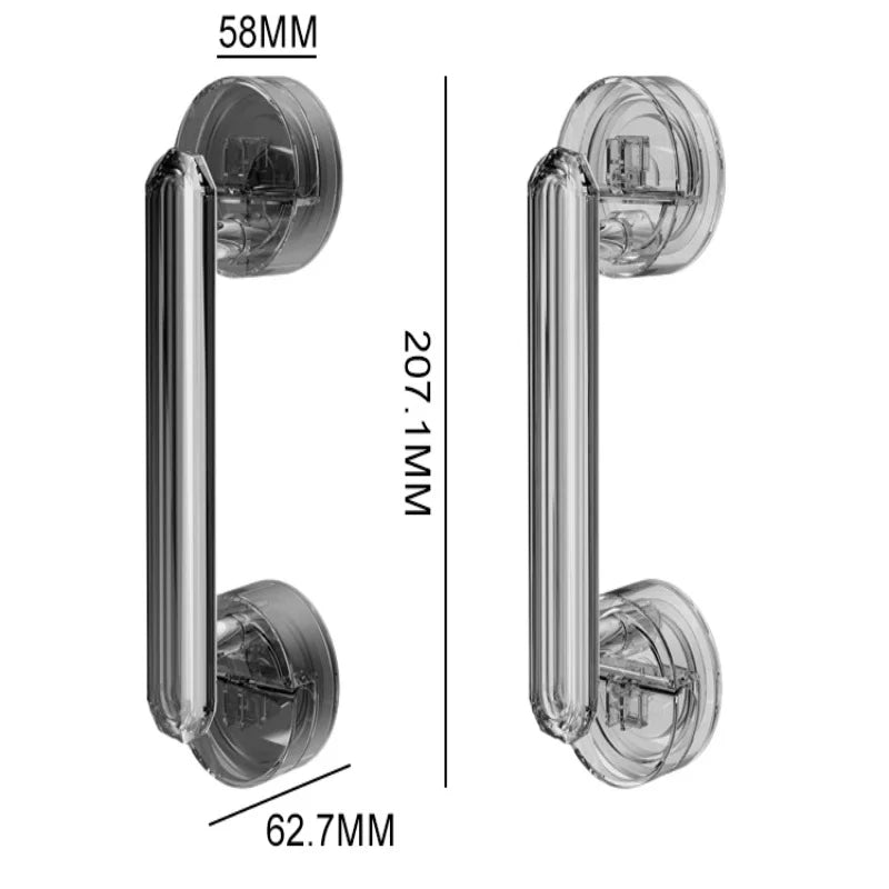 Diamond Suction Cup Handle for Wardrobe, Glass Doors, and Windows