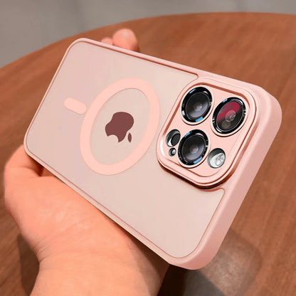 For iPhone 16-11 Pro Max Shockproof MagSafe Case with Screen Protector