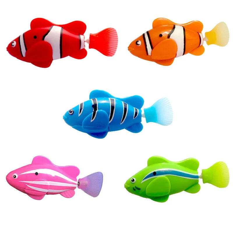 5 Electric Robot Fish Bath Toys - Floating Fun for Kids