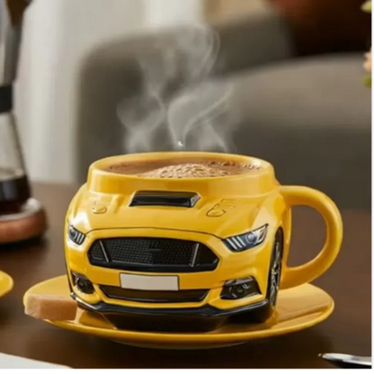 Sturdy Car-Shaped Coffee Mug – Unique Handcrafted Tea Cup for Home & Office Use