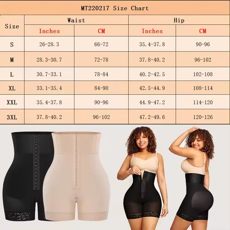 High-Waisted Shapewear Shorts – Tummy Control & Butt Lifting