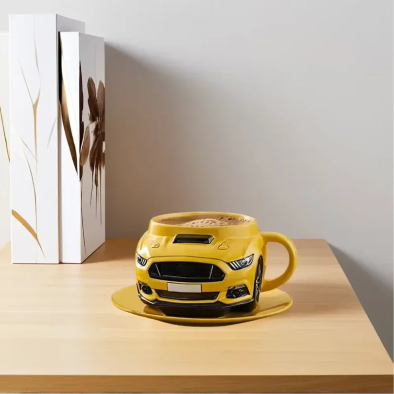 Sturdy Car-Shaped Coffee Mug – Unique Handcrafted Tea Cup for Home & Office Use