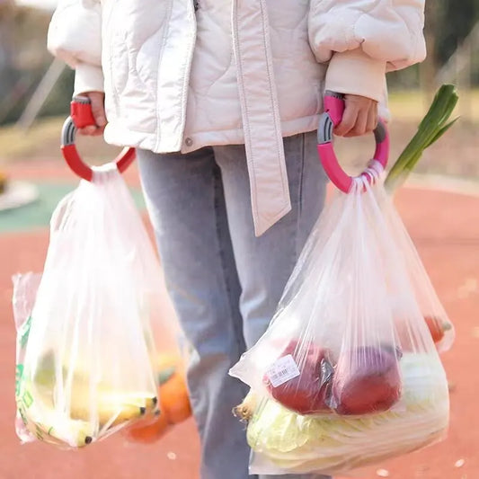 D-Shaped One Trip Grip: Convenient Shopping Bag Carrier Tool