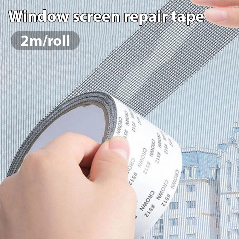 2M Window Screen Repair Kit Tape Upgraded Door Window Fix Holes Fiberglass Mesh