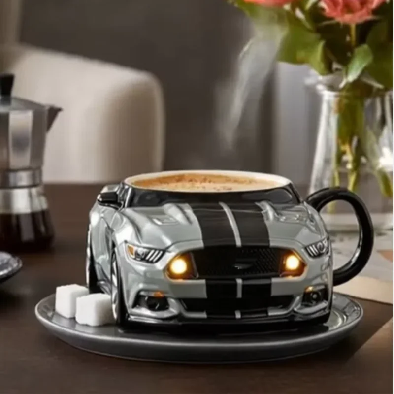 Sturdy Car-Shaped Coffee Mug – Unique Handcrafted Tea Cup for Home & Office Use