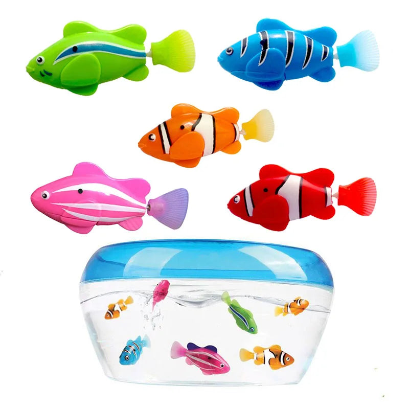 5 Electric Robot Fish Bath Toys - Floating Fun for Kids