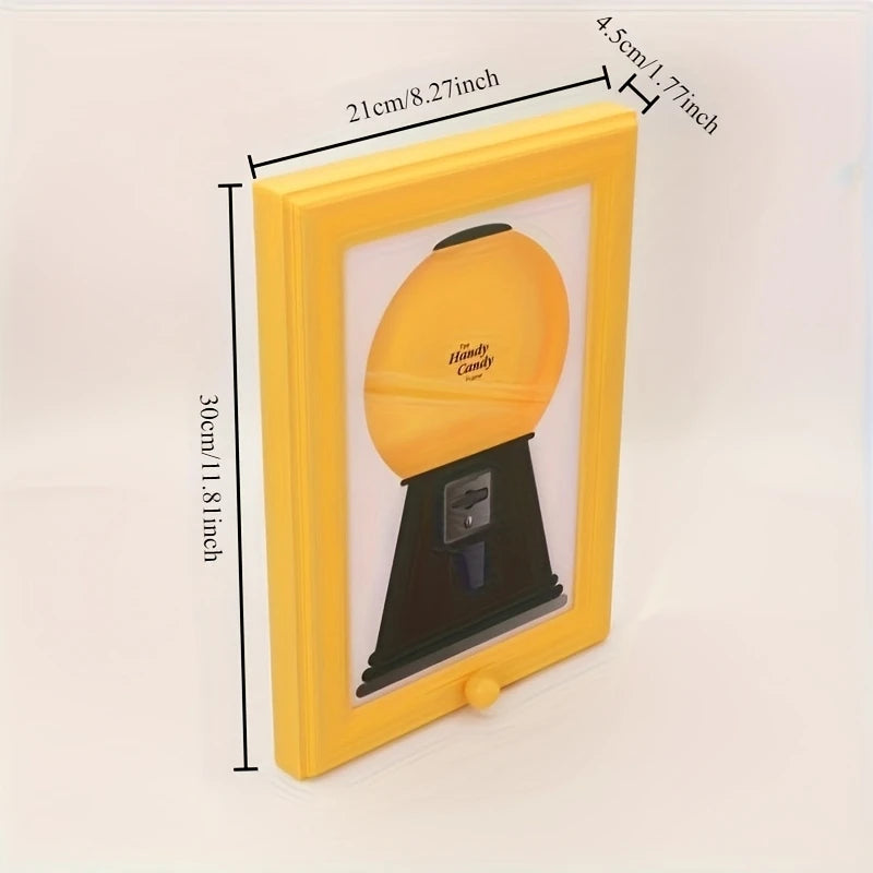 Wall-Mounted Dispenser Photo Frame | Candy, Snack & Pet Treat Holder