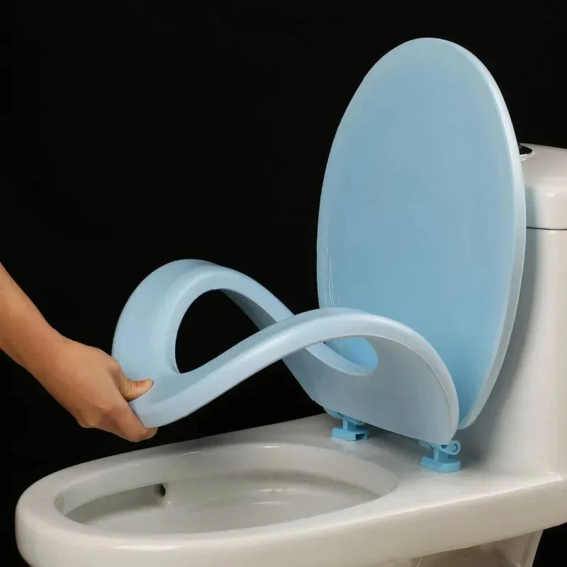 Waterproof Silicone Toilet Seat Cover – Soft & Removable EVA Pad