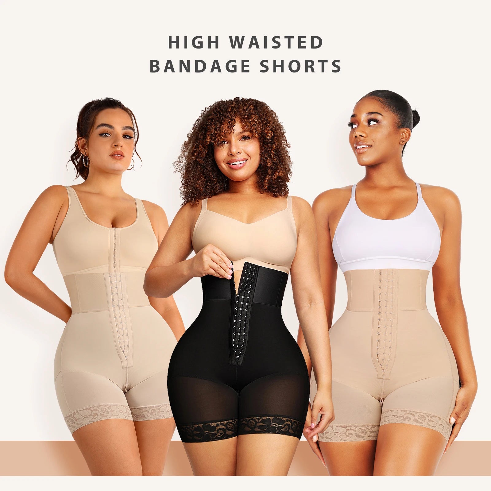 High-Waisted Shapewear Shorts – Tummy Control & Butt Lifting