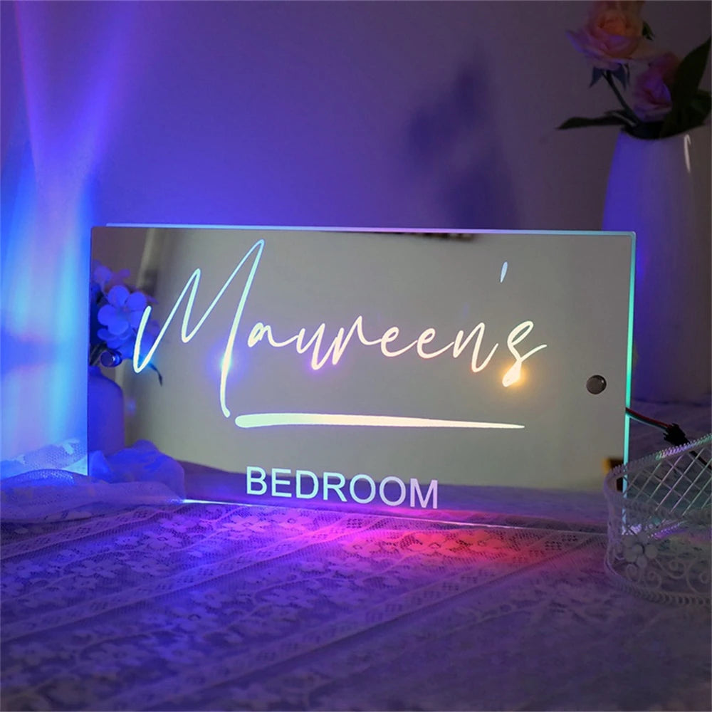 Personalized Light Up Name Mirror