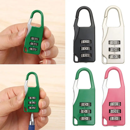 Small Travel Combination Lock – 3-Digit Password for Luggage & Gym