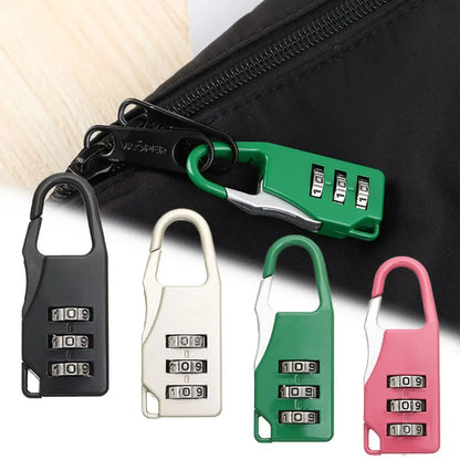 Small Travel Combination Lock – 3-Digit Password for Luggage & Gym