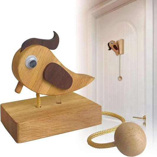 Woodpecker Wooden Door Knocker