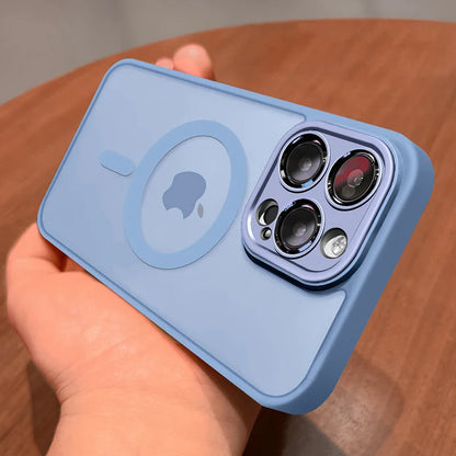 For iPhone 16-11 Pro Max Shockproof MagSafe Case with Screen Protector